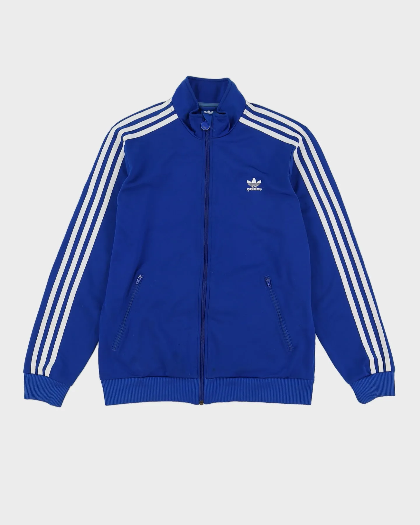 00s Adidas Blue Track Jacket - M