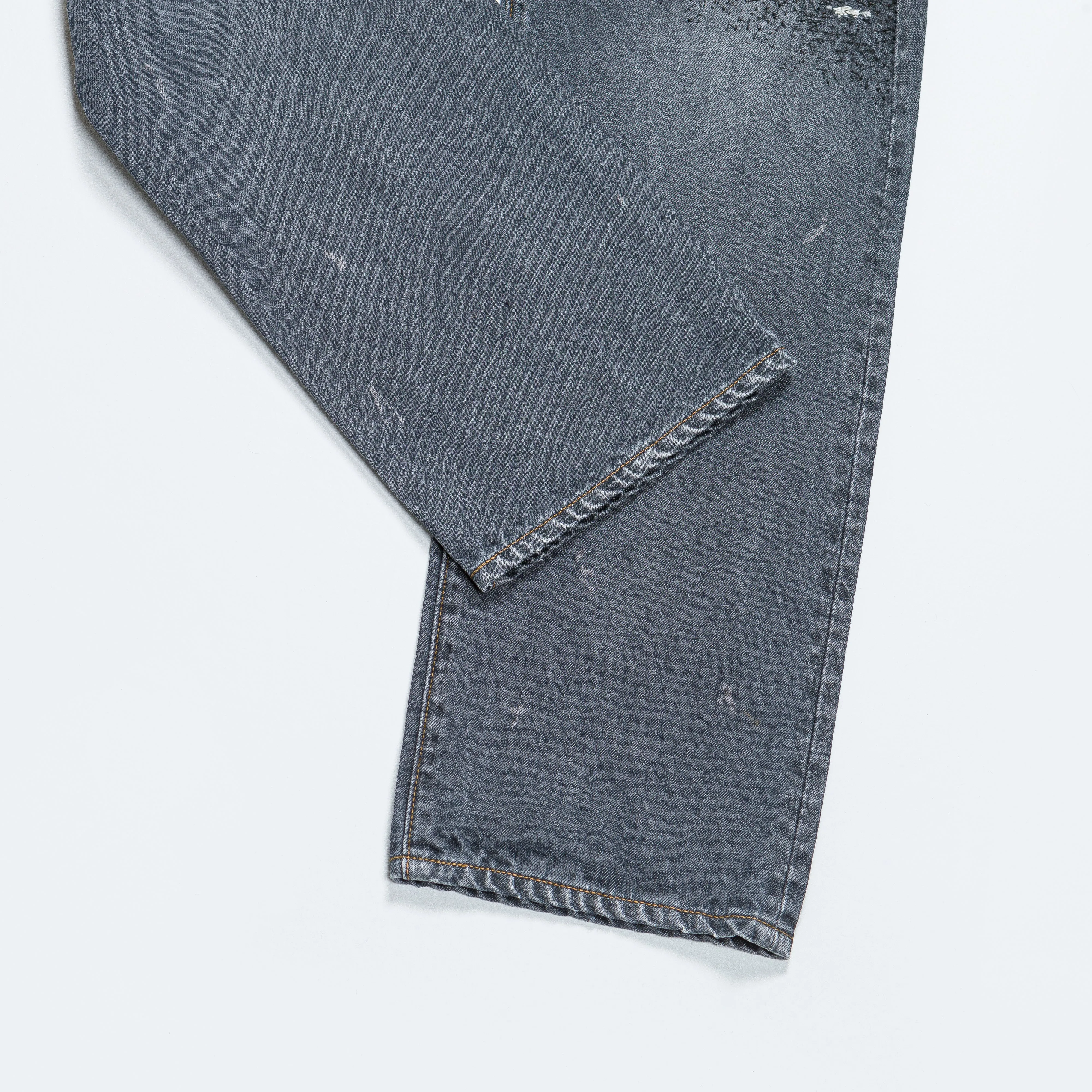 14oz BLK Denim 5P MONKEY CISCO (3 Years Fade) - Black