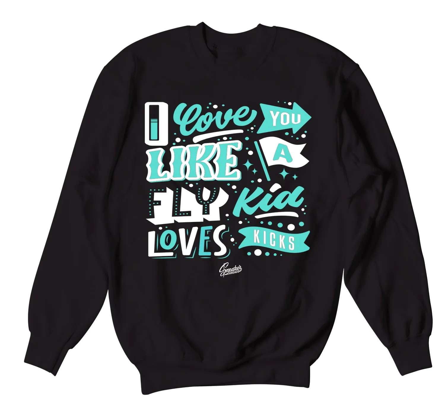 Air Max 90 Hyper Turquoise Love Kicks Sweater