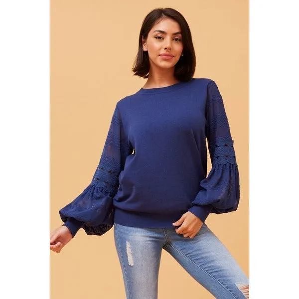 ALBANY BALLOON SLEEVE KNIT JUMPER