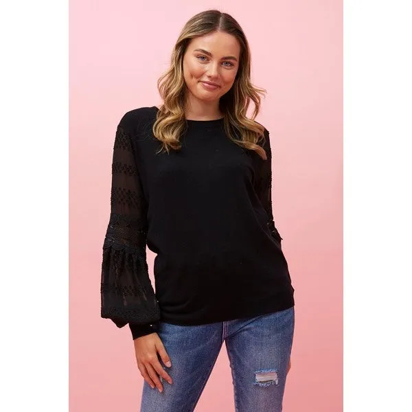 ALBANY BALLOON SLEEVE KNIT JUMPER