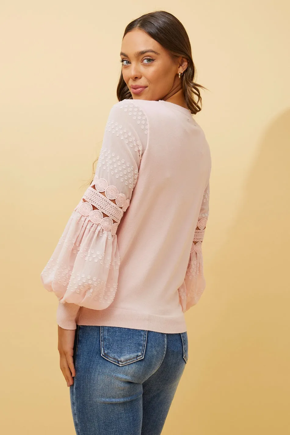 ALBANY BALLOON SLEEVE KNIT JUMPER