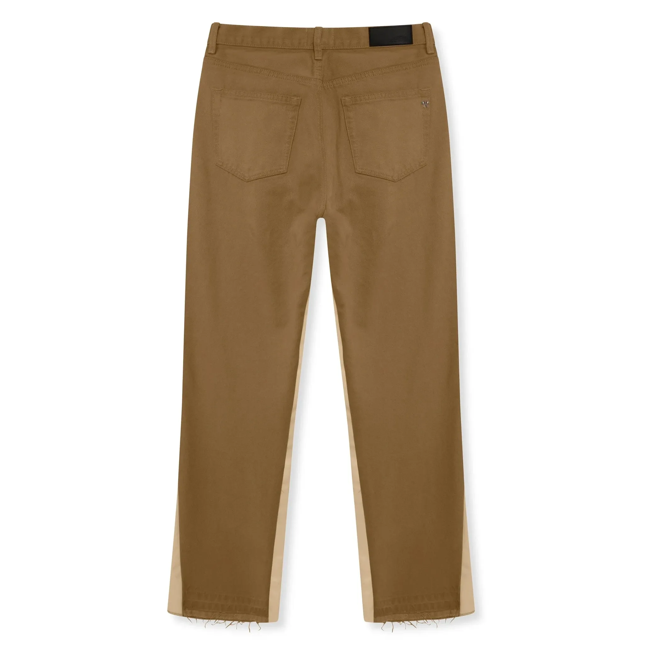 Amicci Axel Contrast Panel Jeans Tan