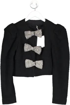 Embellished Black Bow Jacket by & Other Stories in UK Size 6 - Stylish and Elegant Outerwear