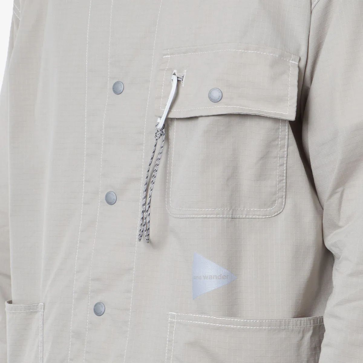 And Wander Dry Rip Shirt Jacket