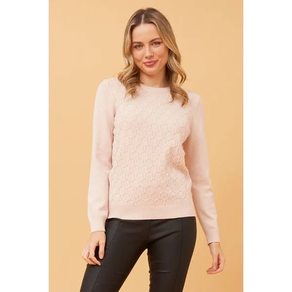 ANGIE ABSTRACT PATTERN KNIT JUMPER