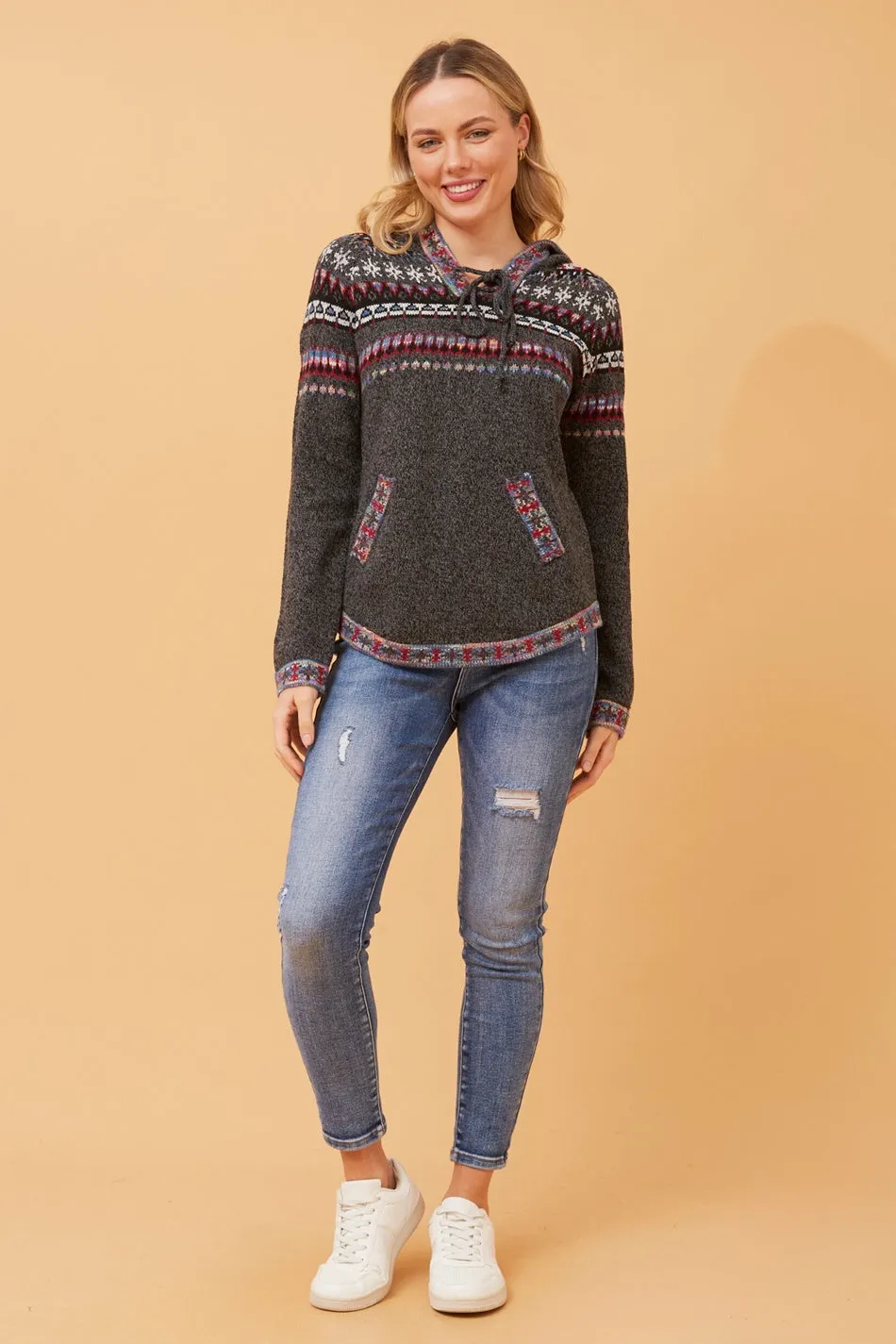 ARGEN JACQUARD PRINT KNIT JUMPER