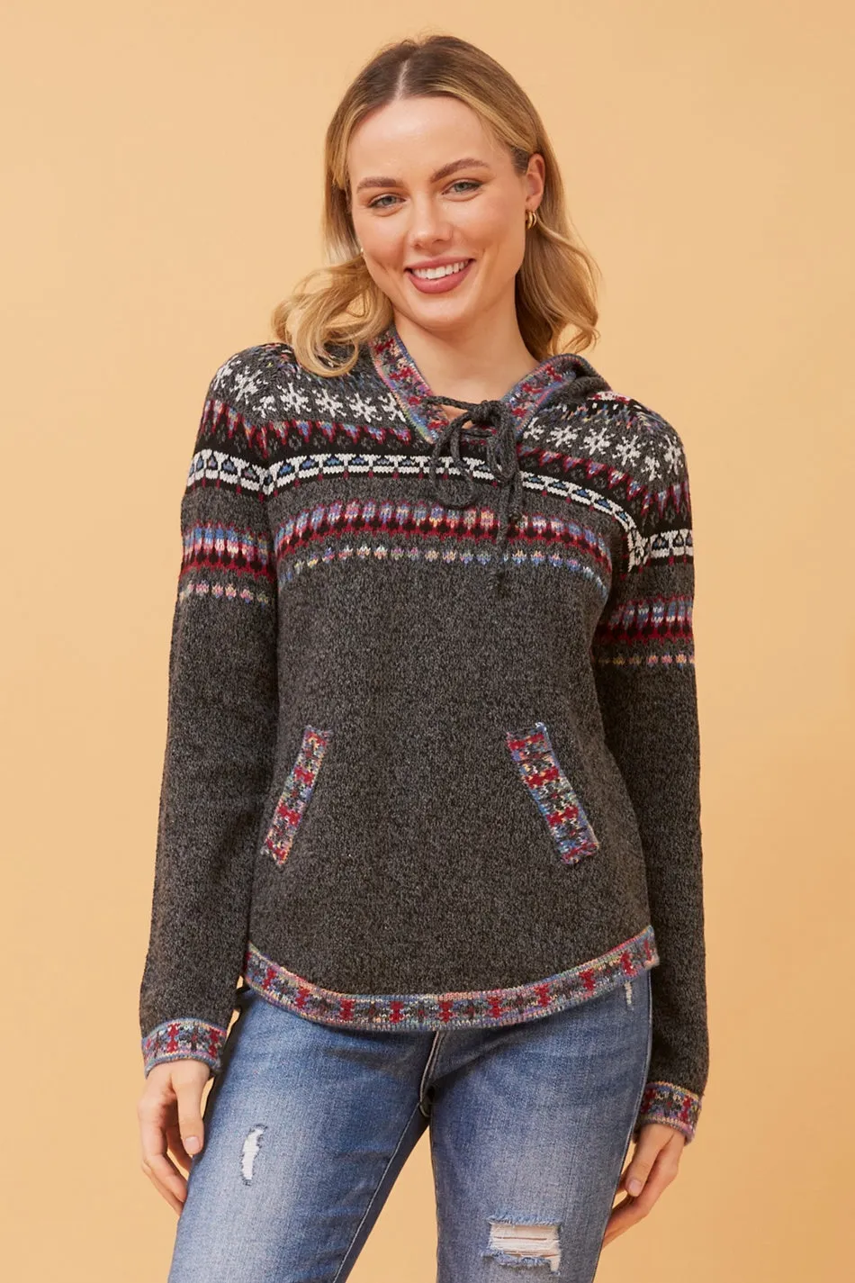 ARGEN JACQUARD PRINT KNIT JUMPER