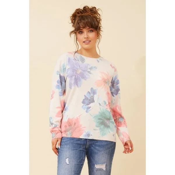 AVIDA FLORAL DIAMANTE KNIT JUMPER