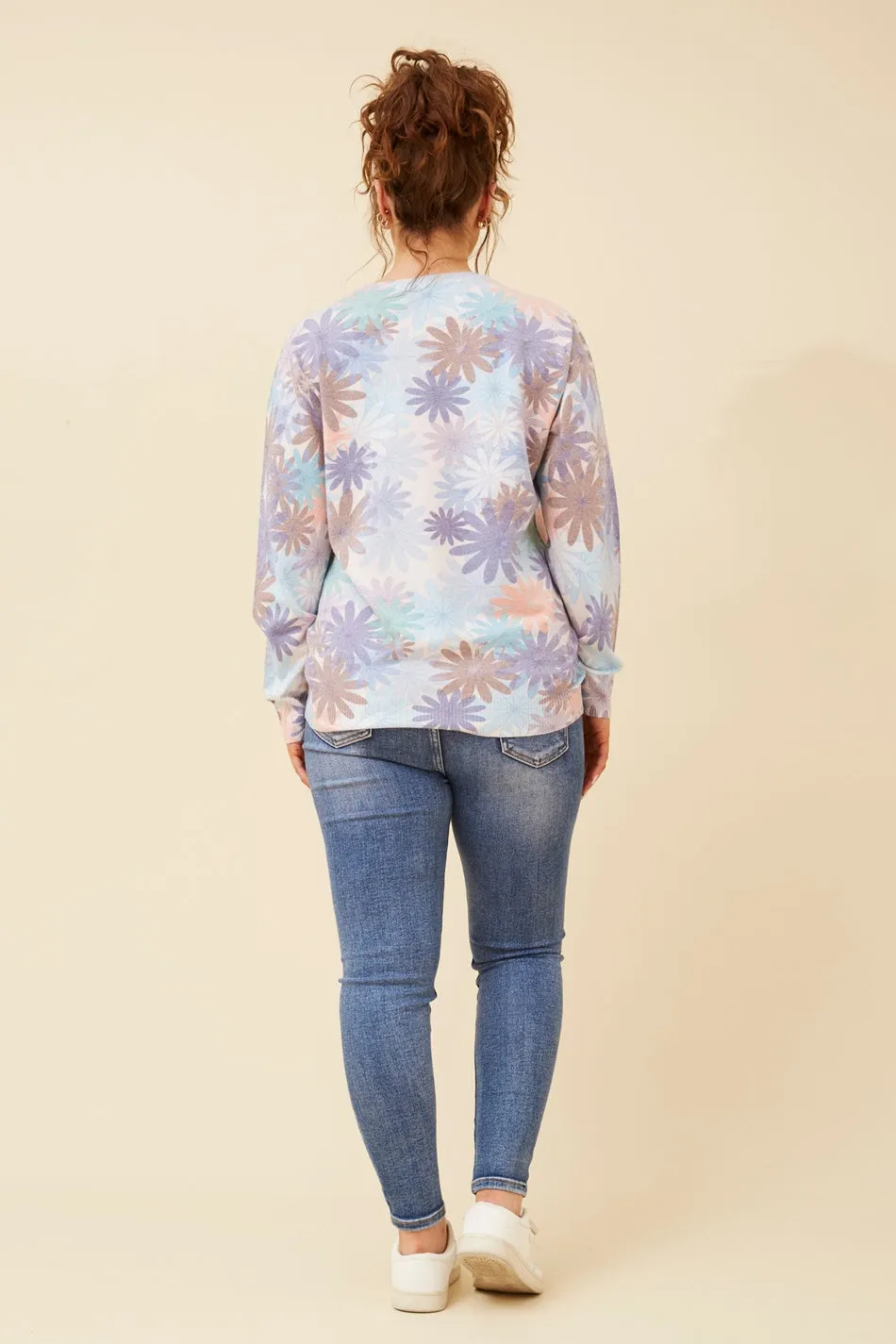 AVIDA FLORAL DIAMANTE KNIT JUMPER