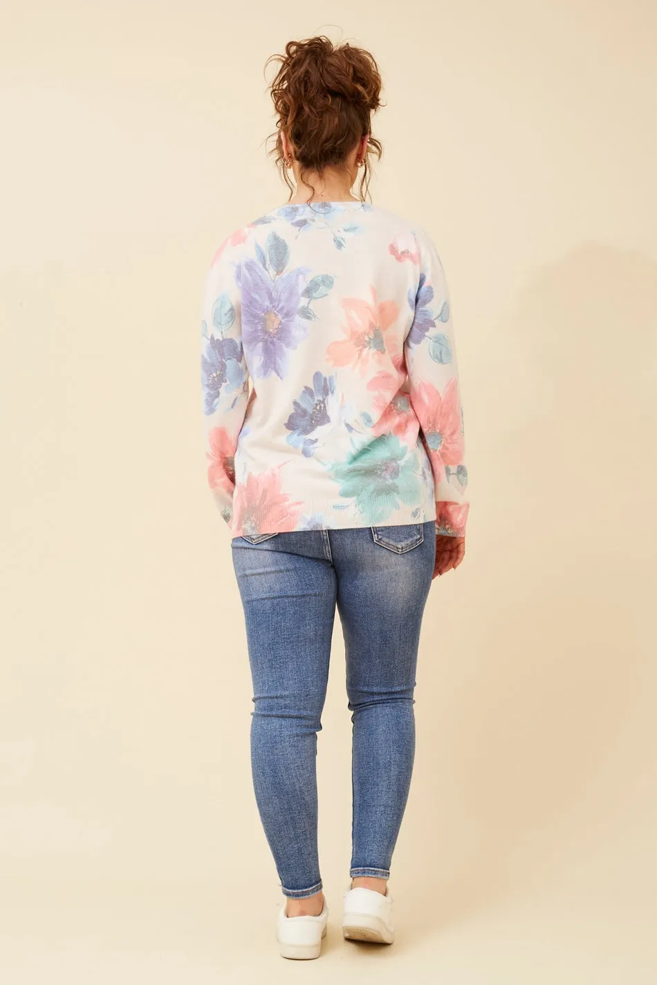 AVIDA FLORAL DIAMANTE KNIT JUMPER