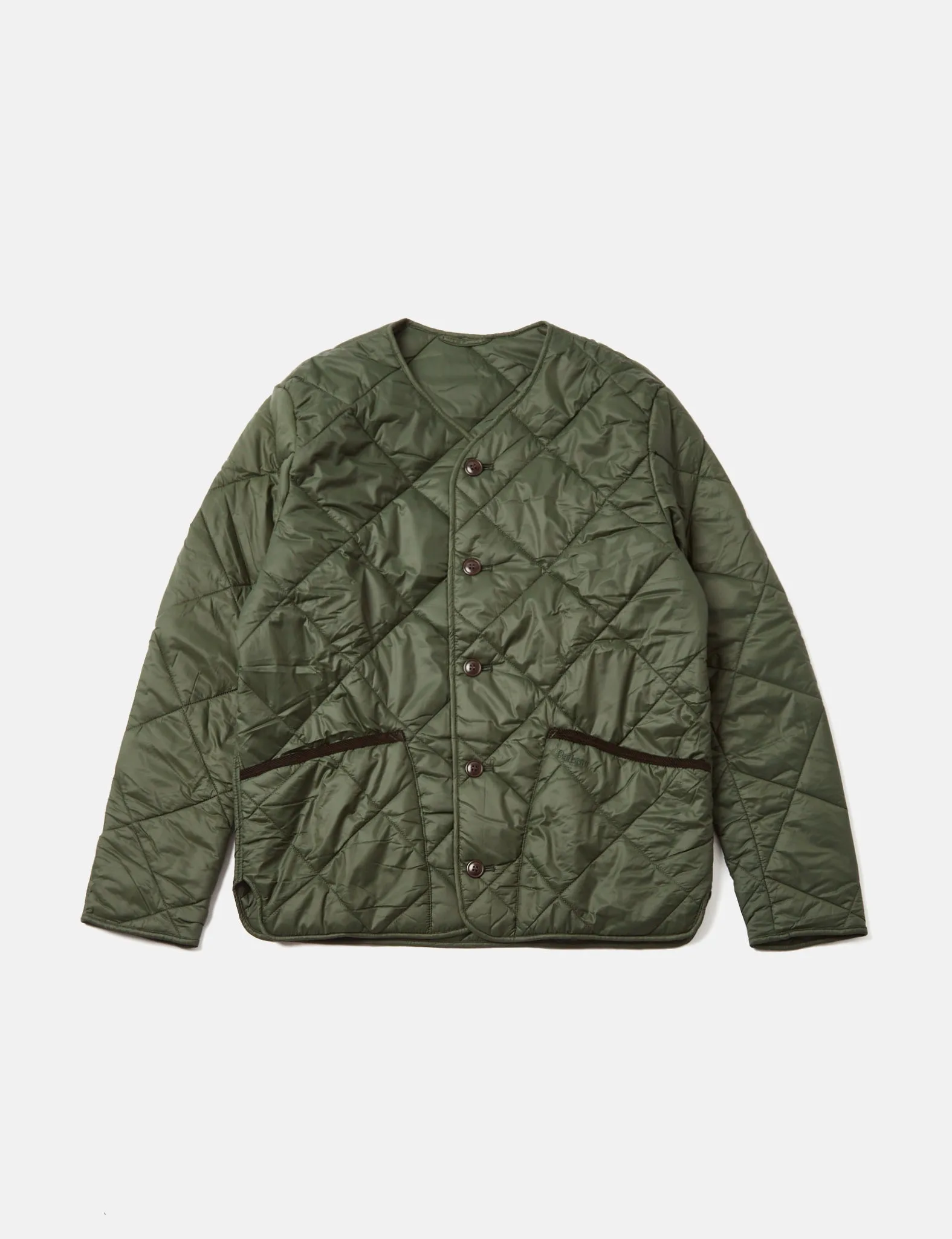 Barbour Liddesdale Cardigan Quilt Jacket - Sage Green