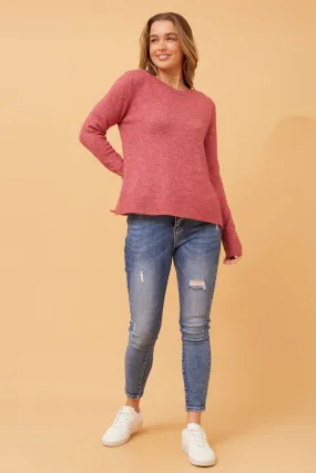 BRIONY HI LOW KNIT JUMPER