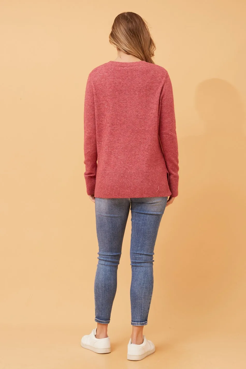 BRIONY HI LOW KNIT JUMPER