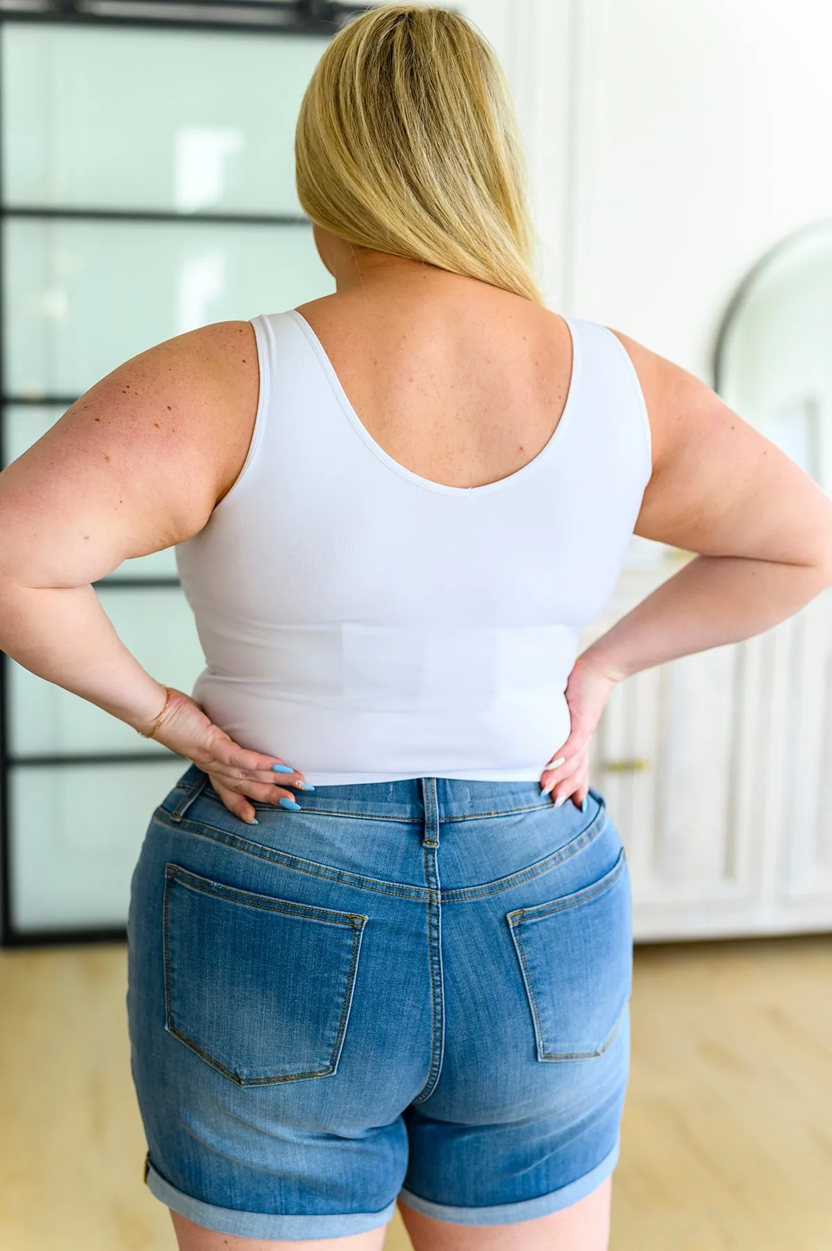 Carefree Seamless Reversible Tank in White