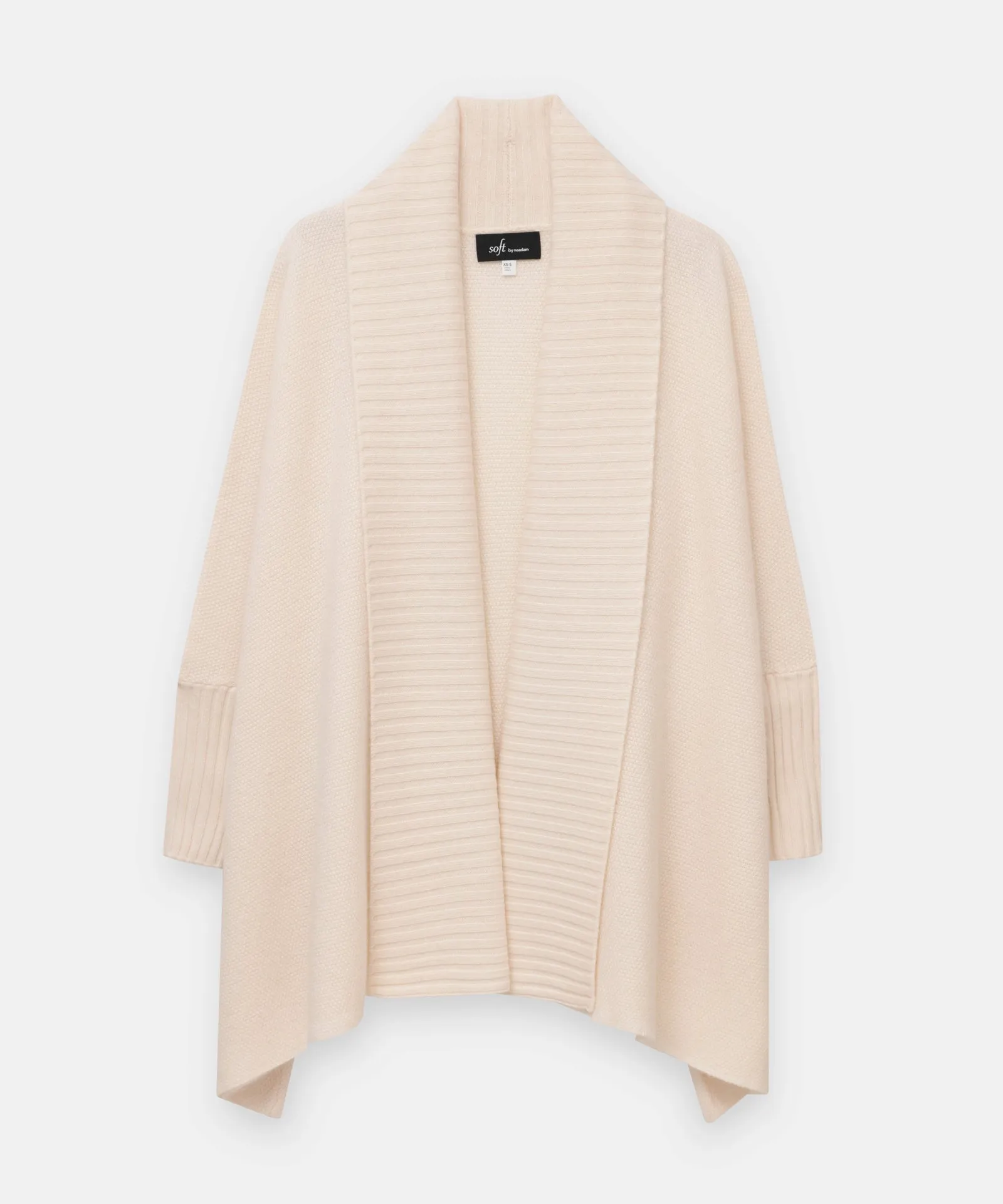 Cashmere Shawl Collar Cocoon Cardigan