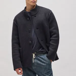 Coastal Knit Jacket - Black/Navy