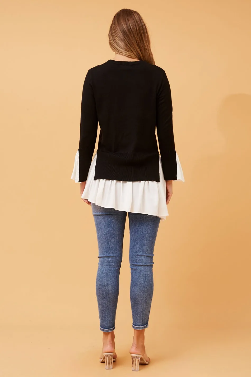 CORSICA DOUBLE LAYER KNIT JUMPER