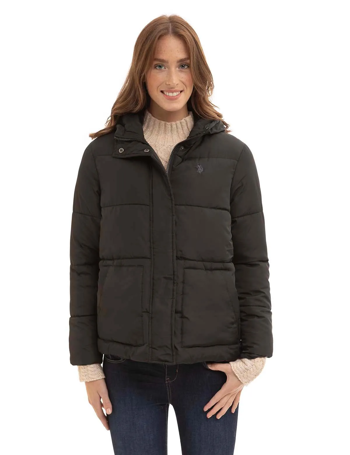 COZY PUFFER JACKET WITH PATCH POCKET