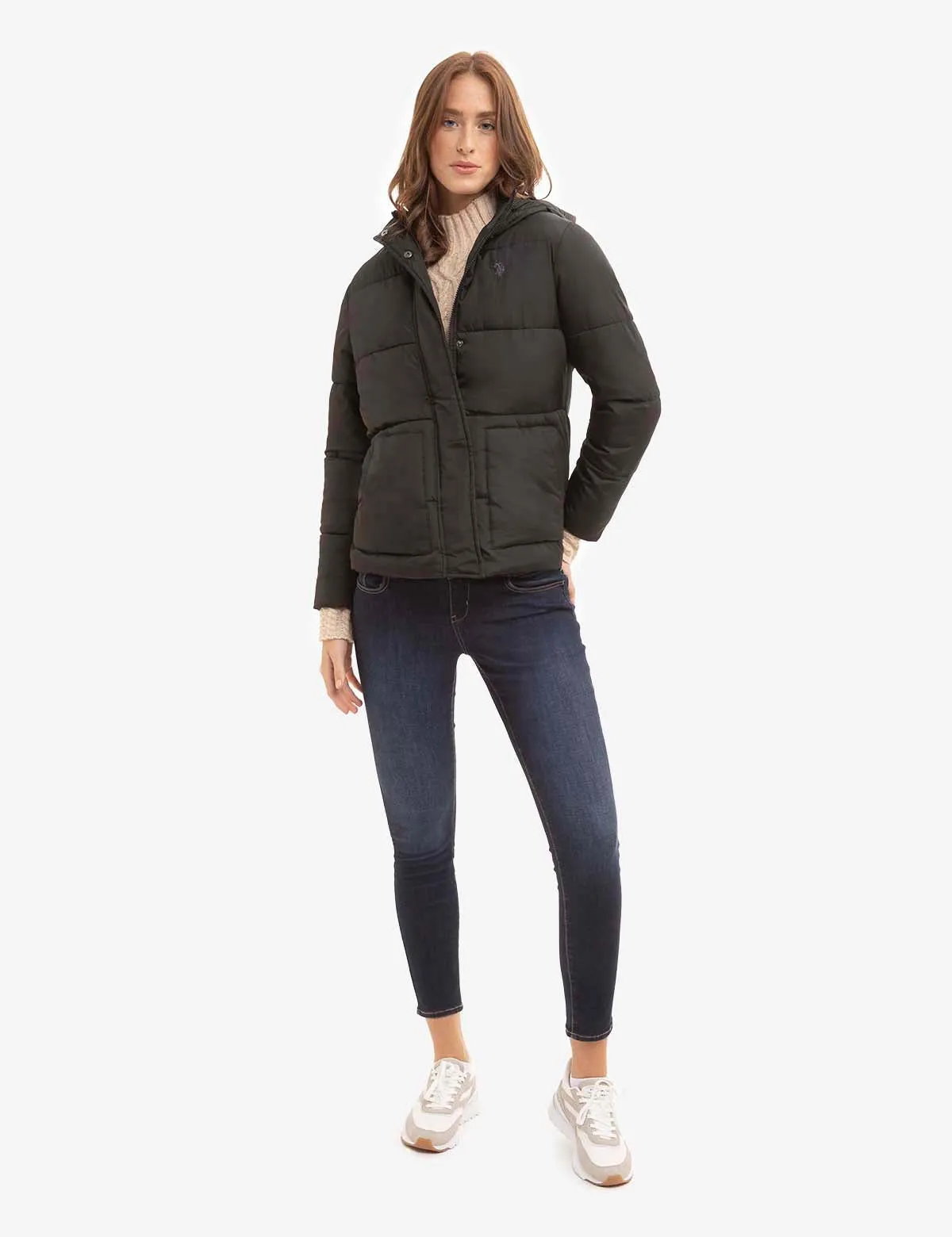 COZY PUFFER JACKET WITH PATCH POCKET