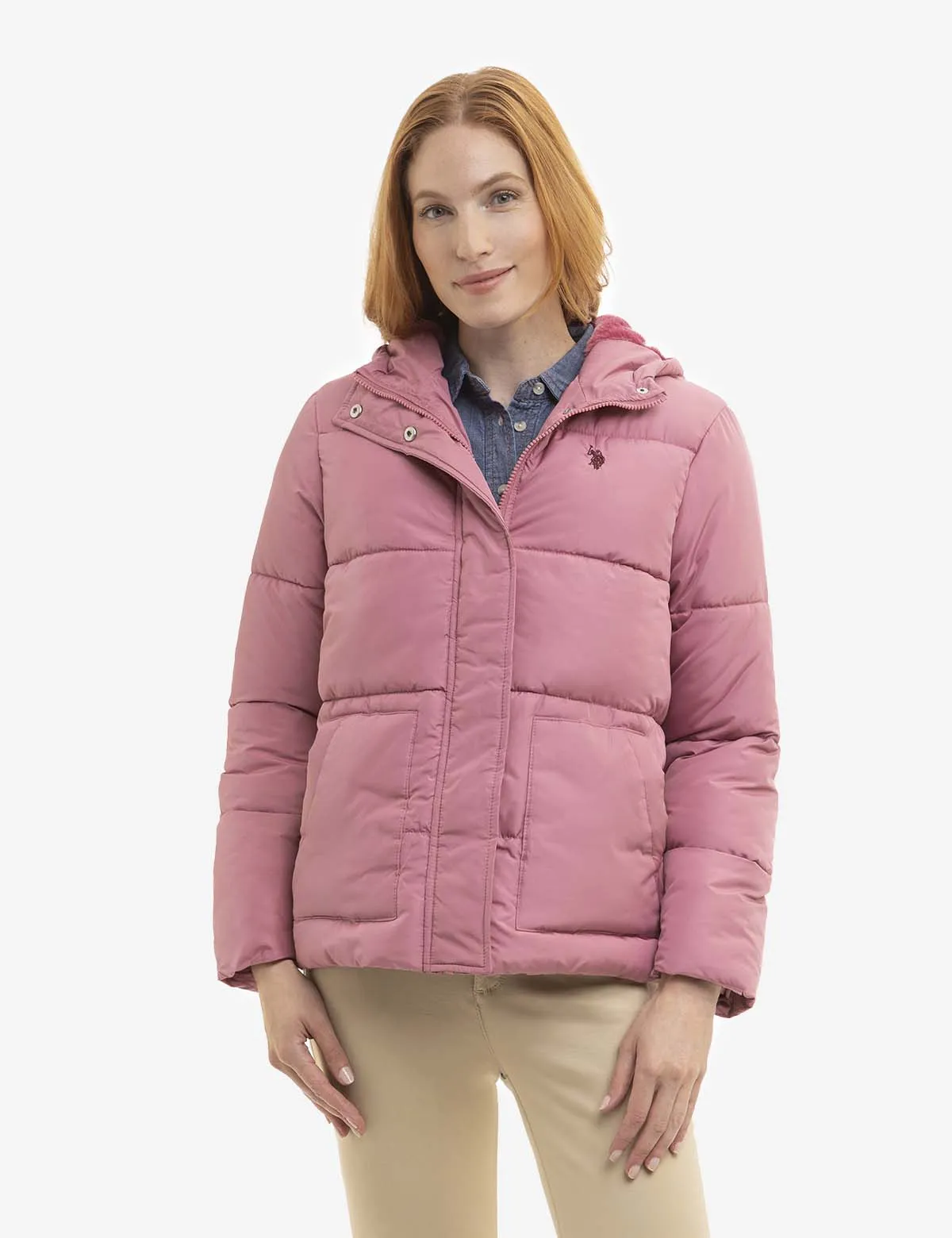 COZY PUFFER JACKET WITH PATCH POCKET