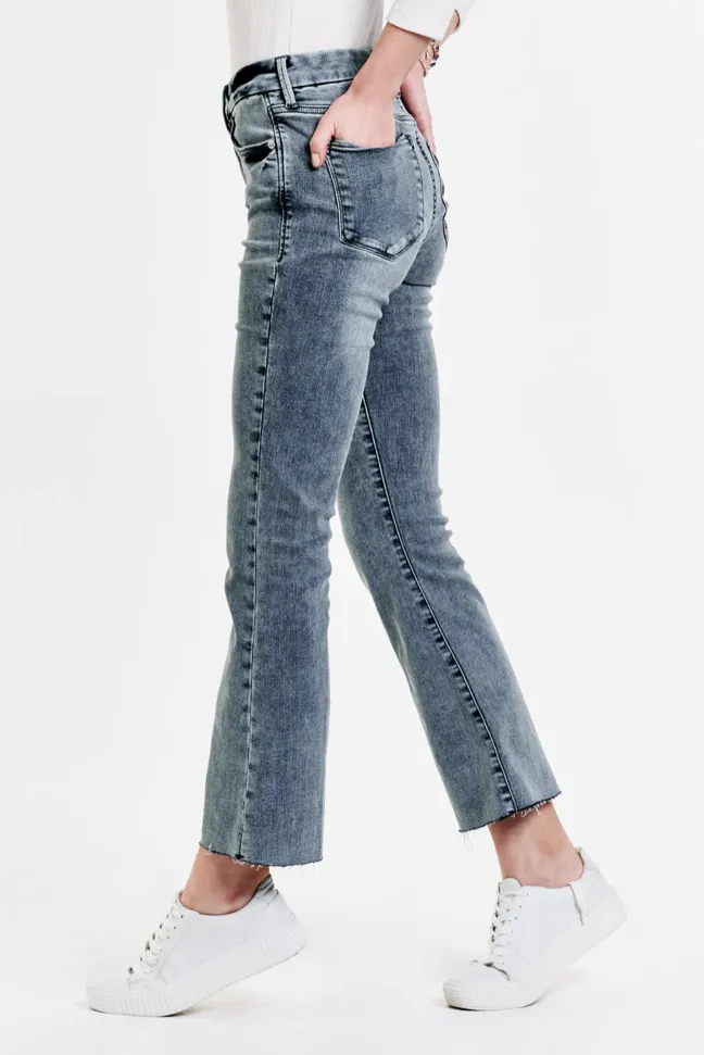 Dear John Jeanne Super High Rise Cropped Flare Jeans Middlebrook