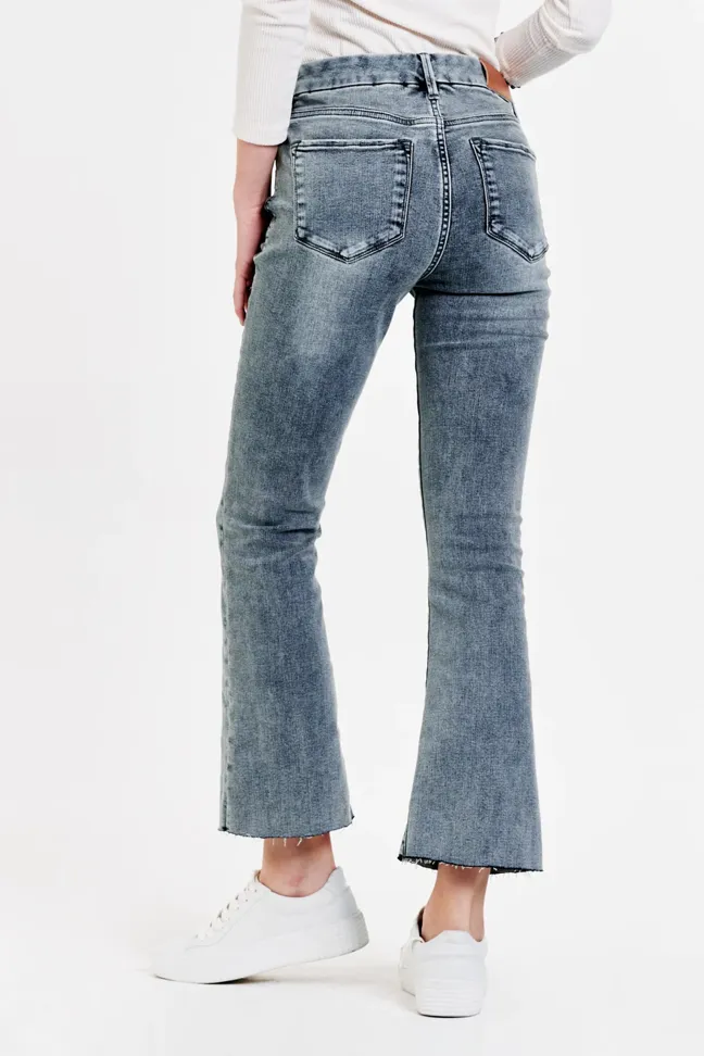 Dear John Jeanne Super High Rise Cropped Flare Jeans Middlebrook