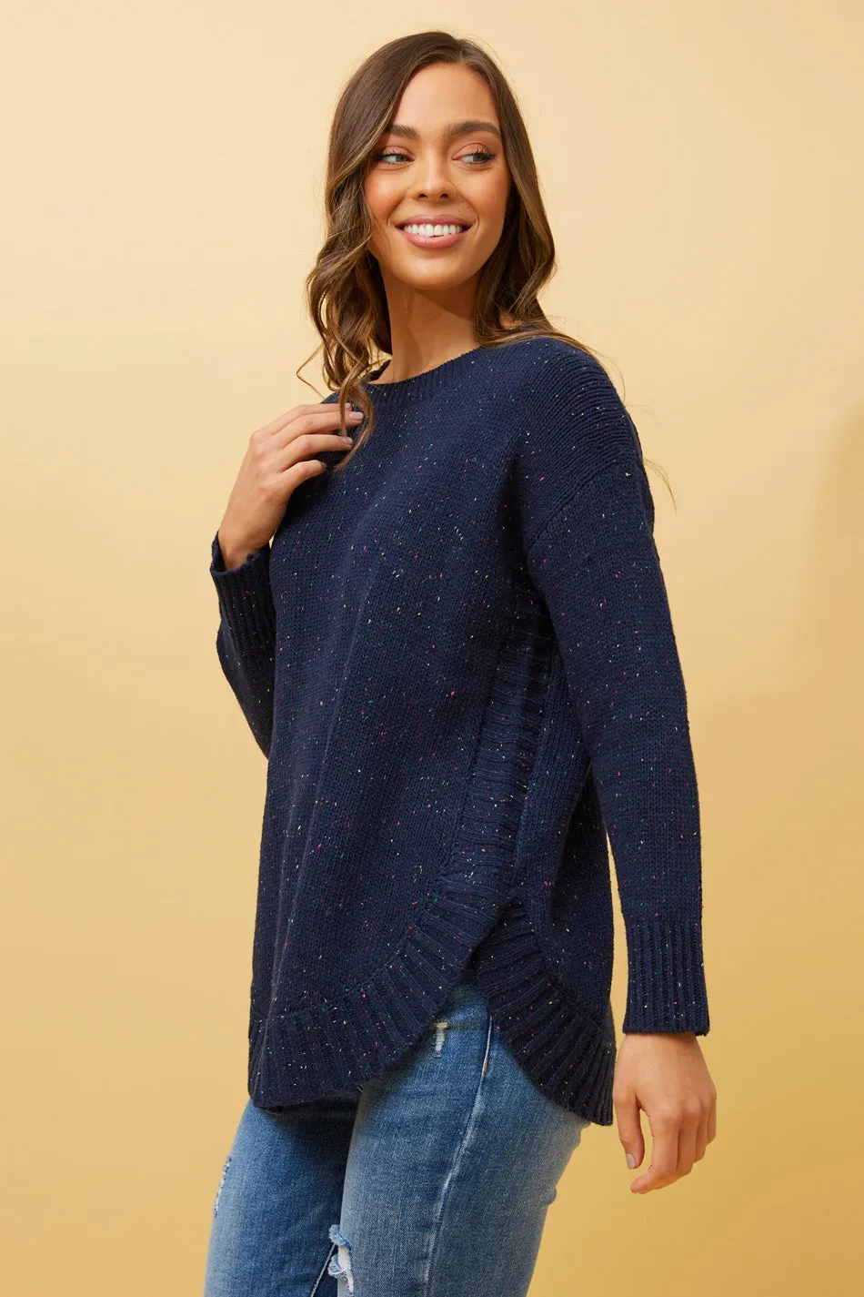 DEIRDRE SPECKLED KNIT JUMPER