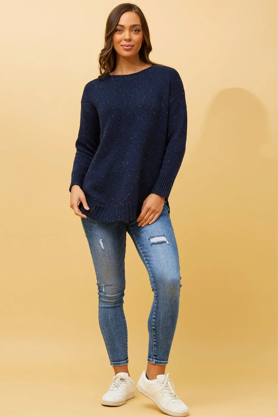 DEIRDRE SPECKLED KNIT JUMPER