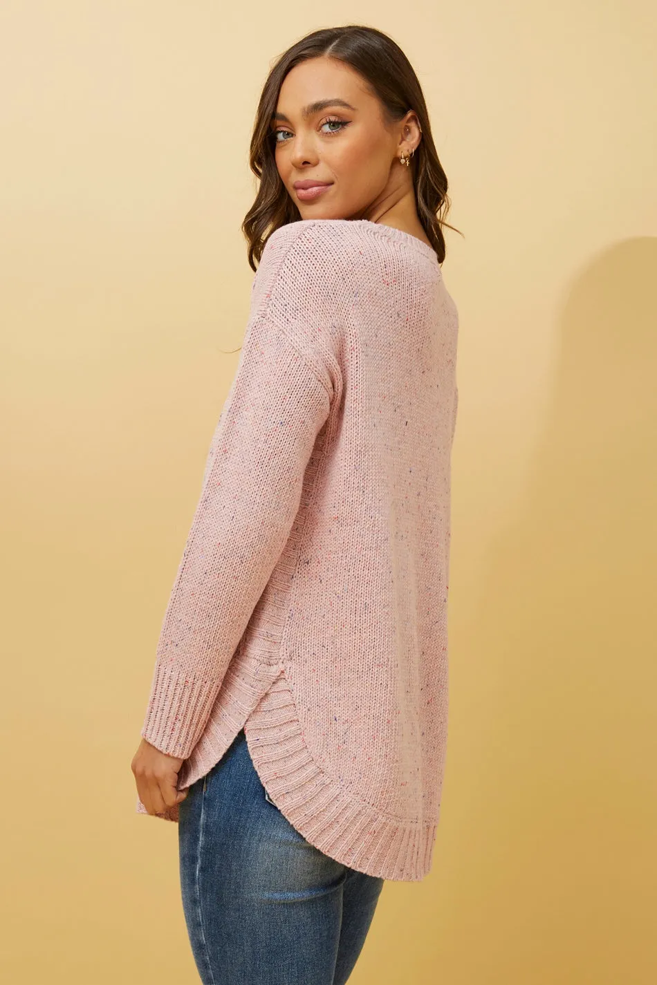 DEIRDRE SPECKLED KNIT JUMPER