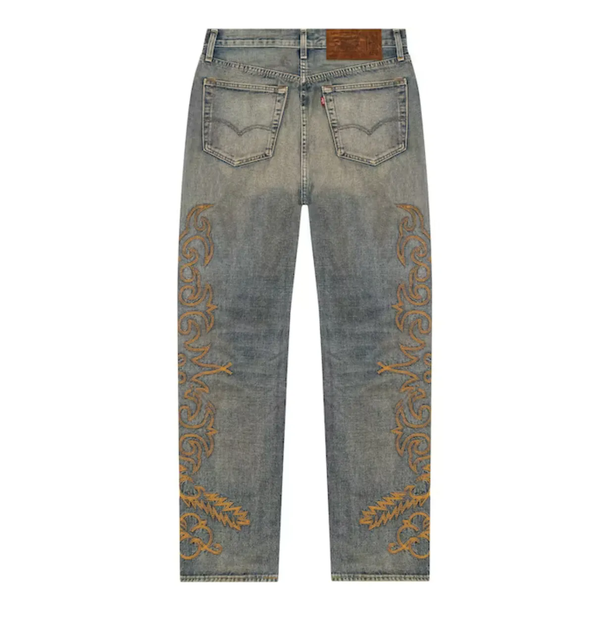 DENIM TEARS WESTERN COTTON STITCH 501 JEANS SELVEDGE DENIM