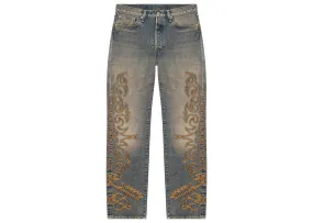 DENIM TEARS WESTERN COTTON STITCH 501 JEANS SELVEDGE DENIM