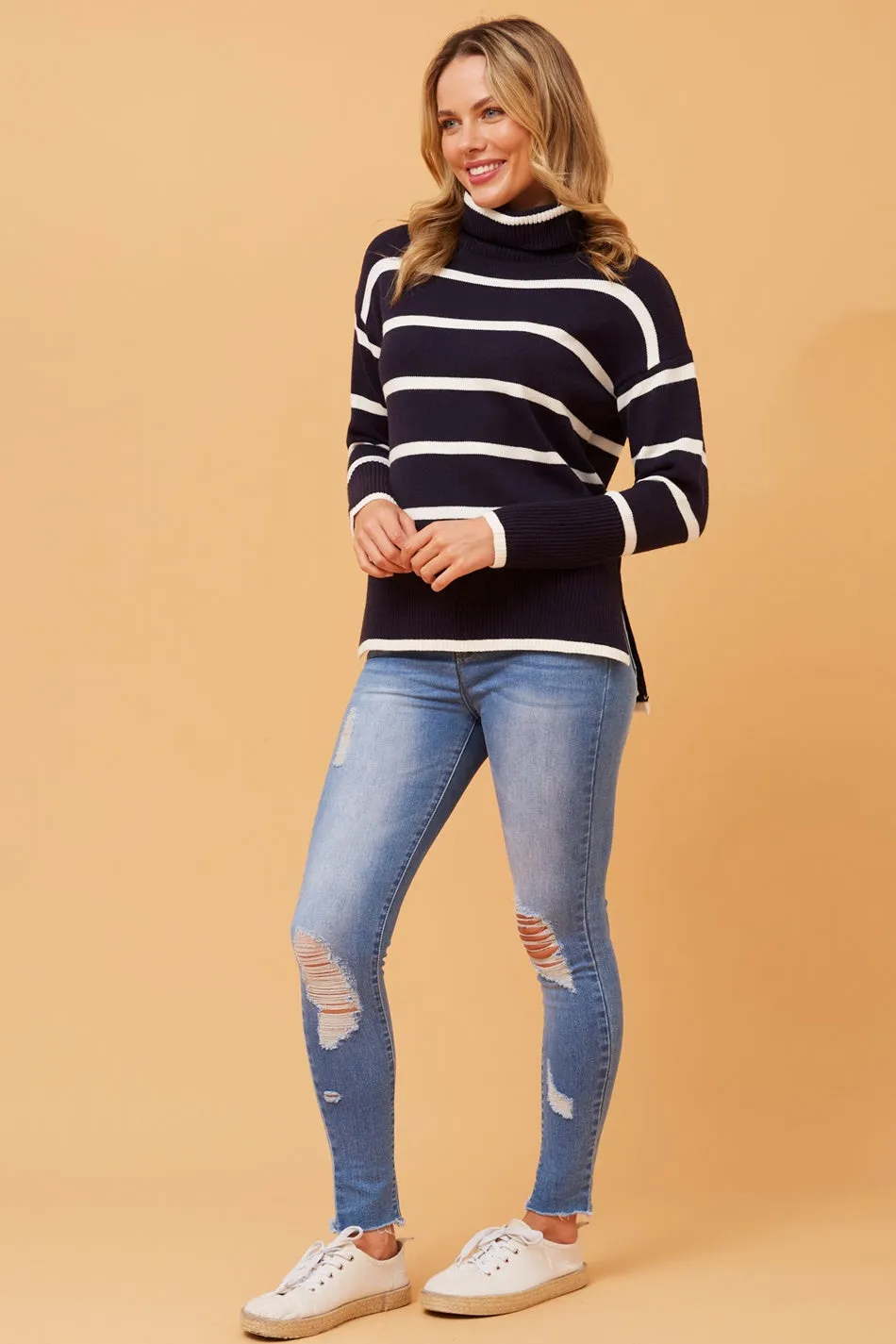 DORIS STRIPE KNIT JUMPER