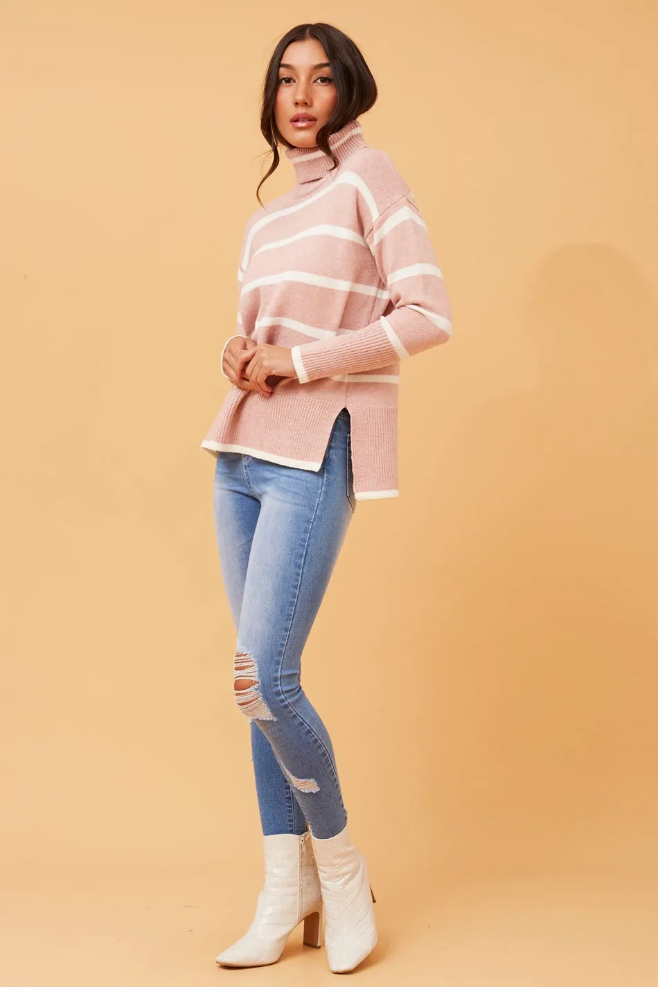 DORIS STRIPE KNIT JUMPER