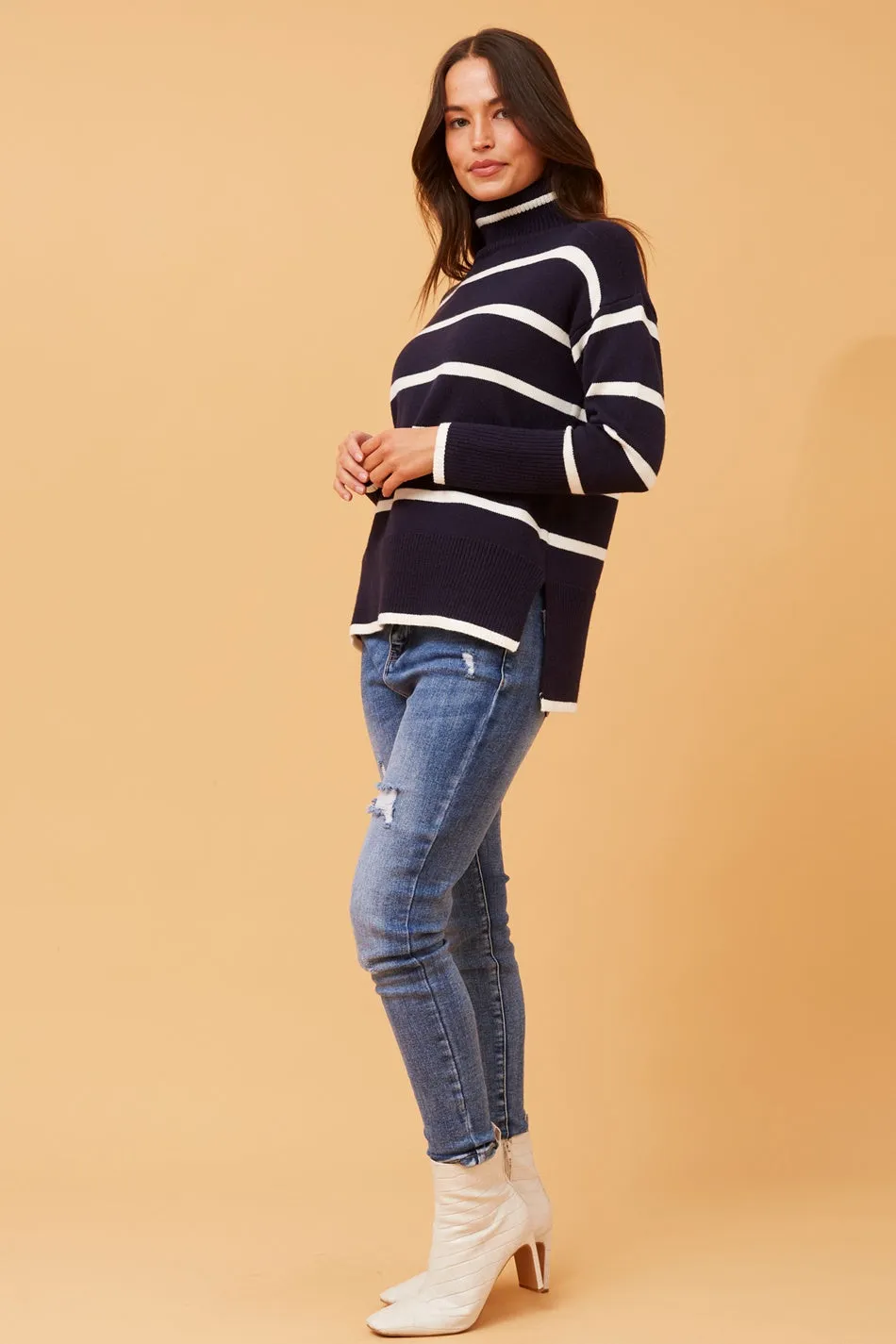 DORIS STRIPE KNIT JUMPER