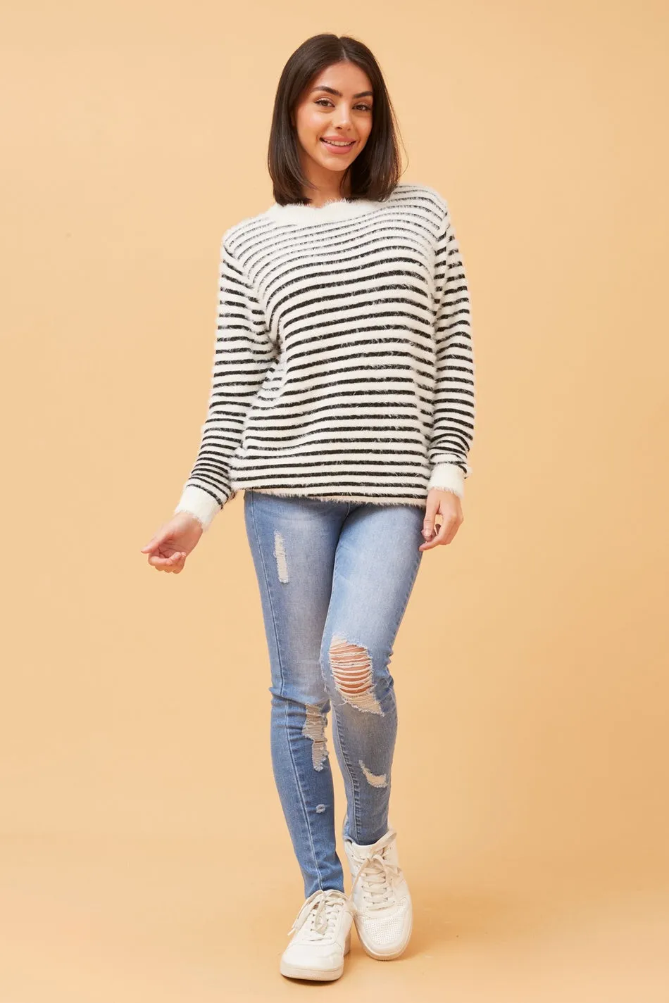 DOSIA STRIPED KNIT JUMPER