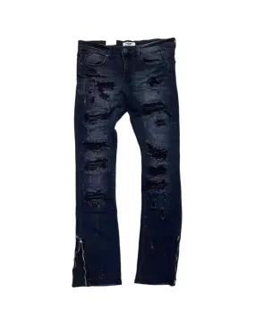 Drip Stacked Denim