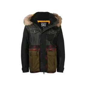 DSquared2 Patchwork Puffer Jacket