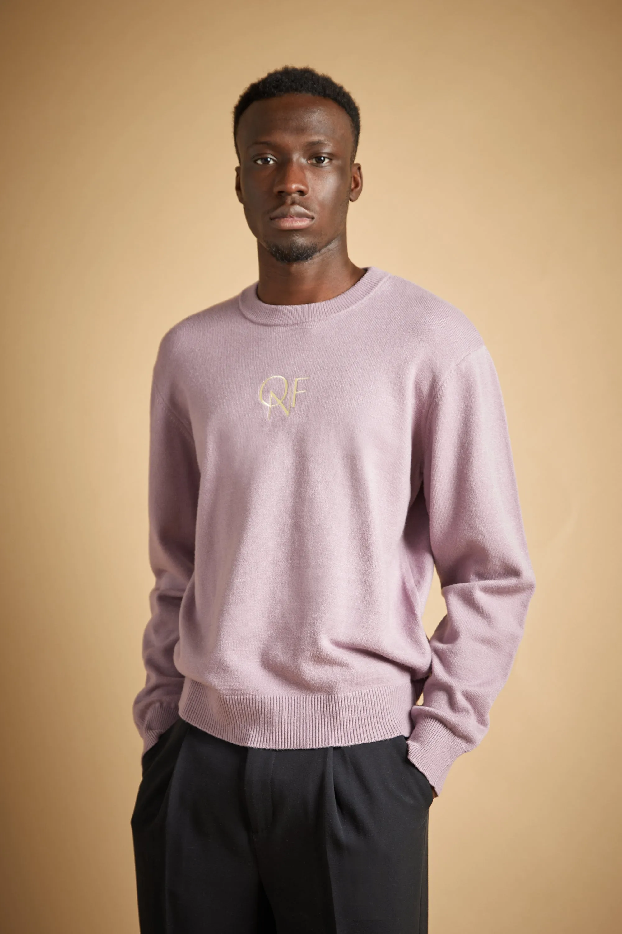 EMBROIDERED LOGO SWEATER