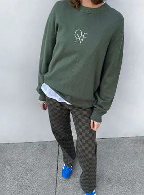 EMBROIDERED LOGO SWEATER