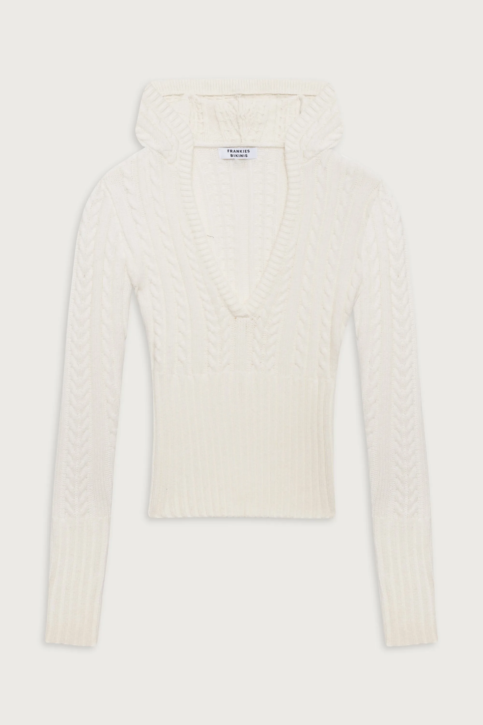 Evermore Cable Cloud Knit Sweater - Snow White