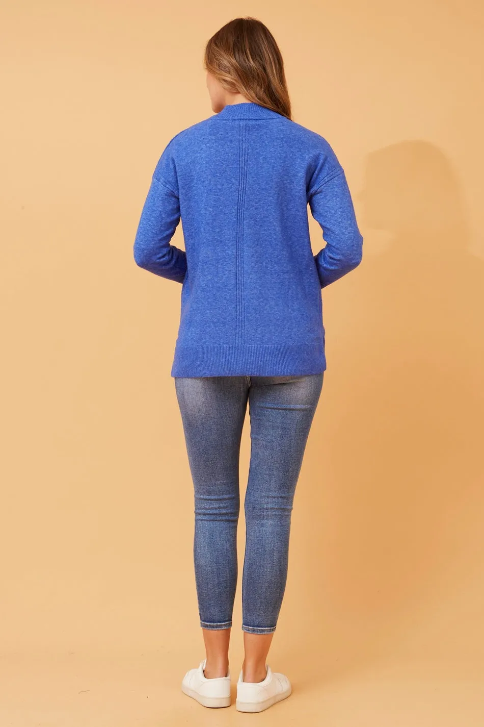 FAIZA HIGH NECK KNIT JUMPER