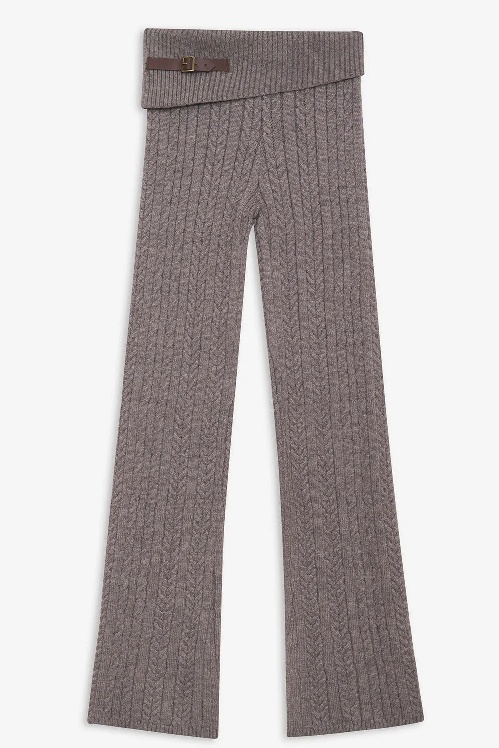 Fleur Cable Cloud Knit Pant - Dark Pearl