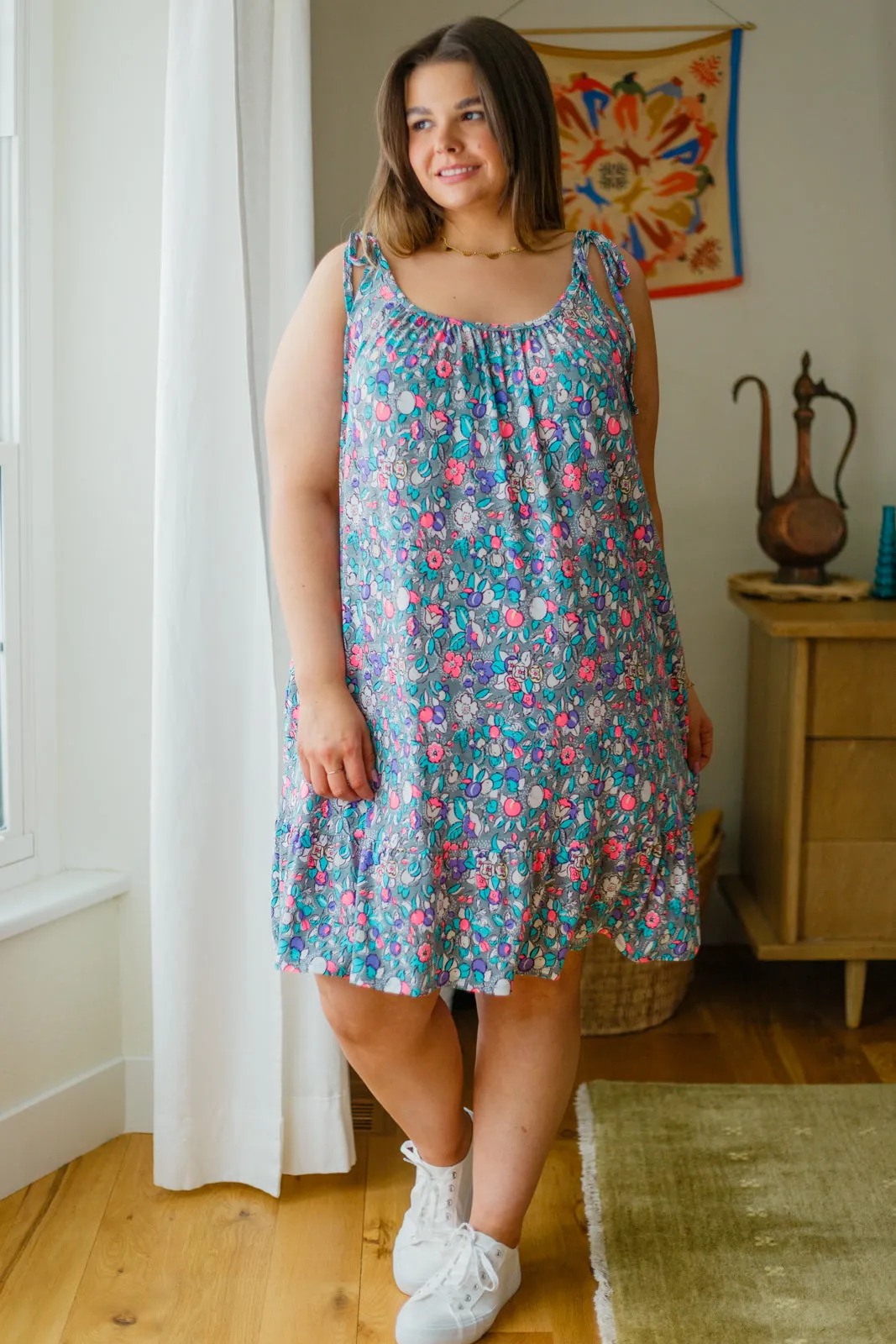 Floral Essence Tie Strap Dress*