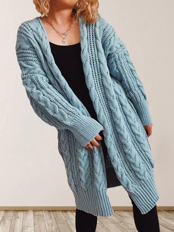 Flower Drop Sleeve Cardigan Sweater