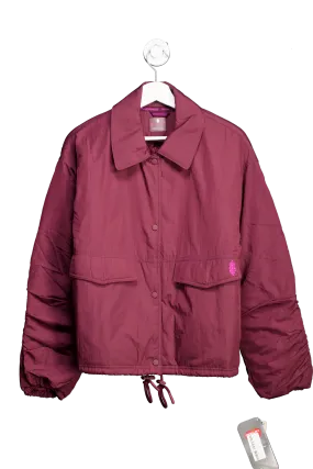 Free People Red Off The Bleachers Coaches Primaloft Jacket UK XS