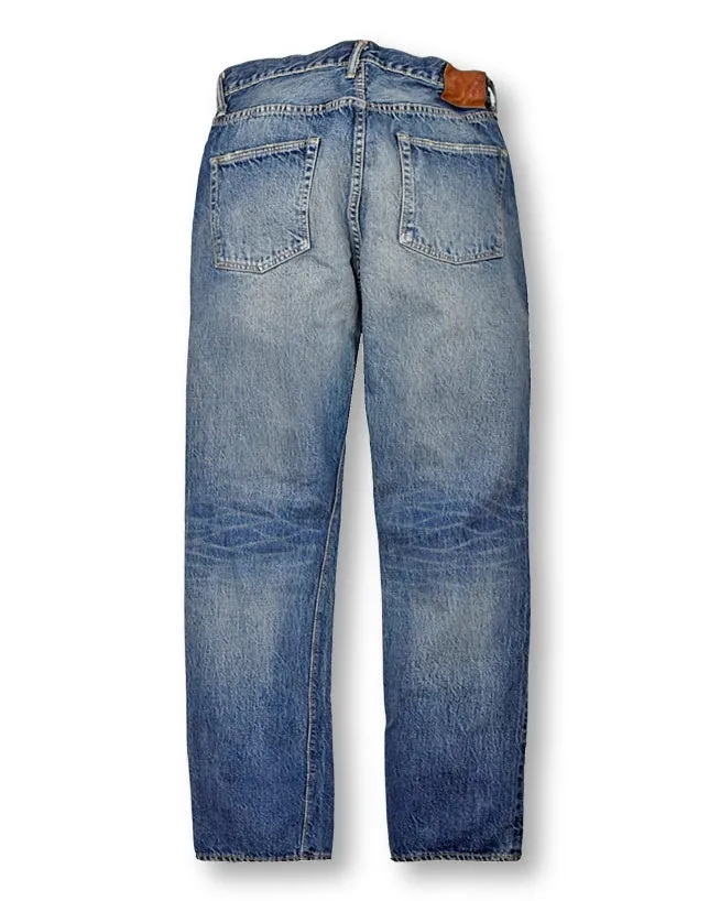 Fullcount 1101 Dartford Straight Faded Selvedge Denim