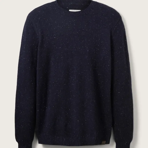 Gene Speckle Knit Sweater (Navy)