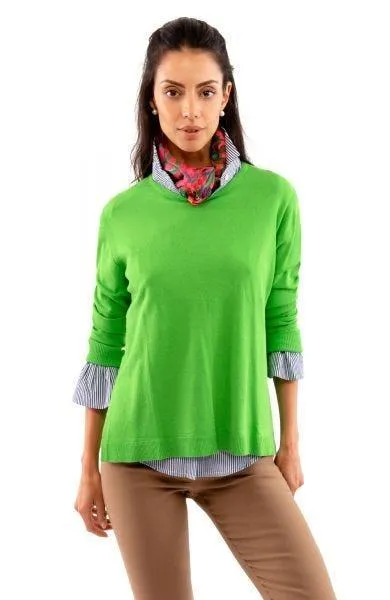 Gretchen Scott Sneek-a-Peek  Sweater - (five colorways)