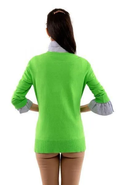 Gretchen Scott Sneek-a-Peek  Sweater - (five colorways)